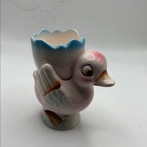 Vintage Ceramic Hand Painted Egg Cup Japan